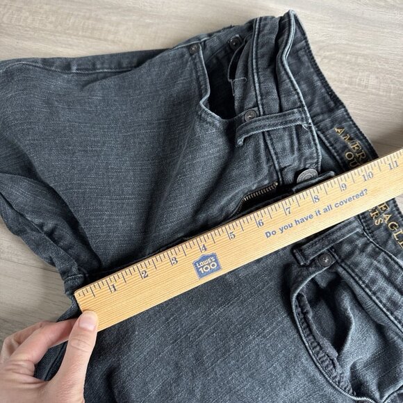 American Eagle Jeans Mens 28x30 Black Athletic Skinny Active Flex Denim - Picture 6 of 11
